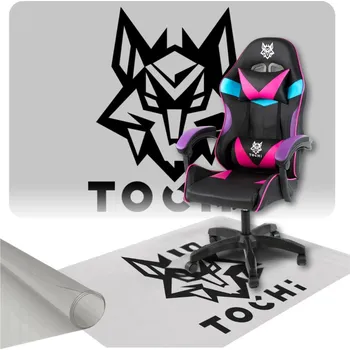 Podložka pod nábytek Ochranná podložka pod herní křeslo, šedá podložka pod židli 140x100 cm, tloušťka 0,8 mm