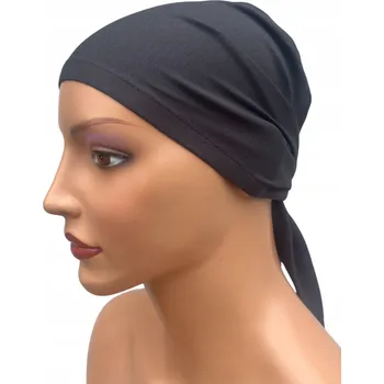 Dámské oblečení Eva Design turban viskóza šedý, univerzální velikost