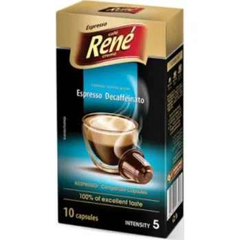 Kapsle do Nespresso Café René Kapsle do kávovarů Decaf 10 ks