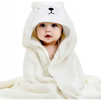 Prostěradlo Deka s kapucí MAKOIA 80 x 80 cm bílá