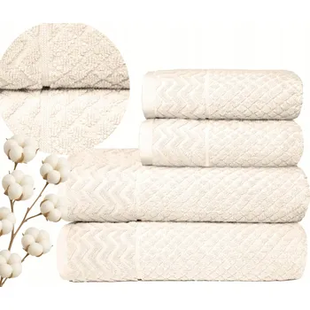 Ručník ARC LUNA Bavlněný osuška 50x90 KRÉMOVÁ hotelová měkká FROTÉ