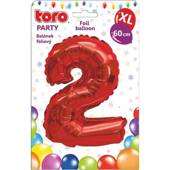 Balónek Balónek fóliový TORO XL číslice "2" 60cm