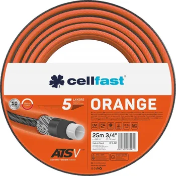 Zahradní hadice CELLFAST 15-021 ZAHRADNÍ HADICE ORANGE ATSV 3/4" 25m 5-VRSTVÁ