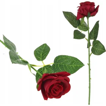 umělá květina Silikonová Růže Jednotlivá Větvička Umělé Květiny Dekorace do Vázy 44