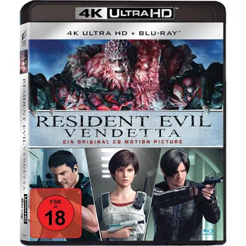 Blu-ray film Resident Evil: Vendetta (4K Blu-ray + Blu-ray) 4K Blu-ray disk