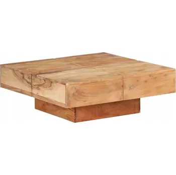 Konferenční stolek Konferenční stolek VidaXL obdélníkový 80 x 80 x 28 cm, odstíny hnědé