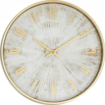 Hodiny Nástěnné hodiny Zlaté Dekorativní Do předsíně obýváku Kulatý Glamour 30 cm