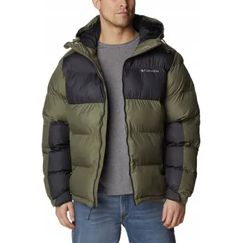 Pánská bunda Columbia pánská bunda Pike Lake II Hooded Jacket Stone Green, Shark vel. S