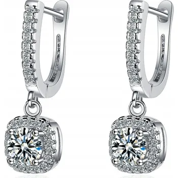 Náušnice Luxusní a elegantní náušnice pro ženy, stříbro S925, bílé zlato