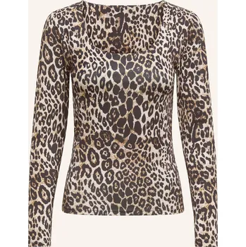 Dámské tričko Only Dámské Tričko S Dlouhým Rukávem, režná / hnědá / černá, 34