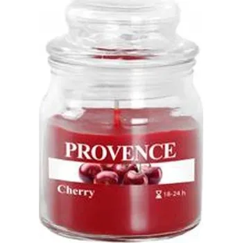 Svíčka Vonná svíčka ve skle PROVENCE 24 hodin třešeň