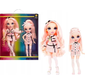 Panenka RAINBOW HIGH DVOJNÁSOBNÁ ZÁBAVA BELLA PARKER JUNIOR HIGH 2 PANENKY SADA 2 BALENÍ