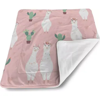 deka Sablio Deka pro miminko Lama a kaktusy - 80x100 cm