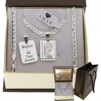 Řetízek Dámský ŘETÍZEK GUCCI z plného stříbra s medailí RYZOST 925 + GRAVÍROVÁNÍ DÁREK