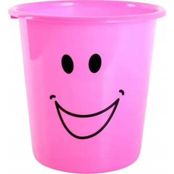Odpadkový koš Plastový odpadkový koš TORO 6,4l smajlík