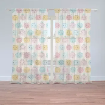 Záclona Sablio Záclony Smajlíci: 2ks 150x250cm
