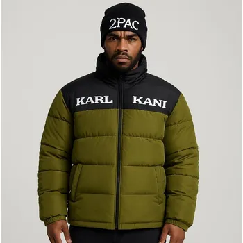 Zimní bunda Karl Kani Retro Essential Puffer Jacket Olive - M
