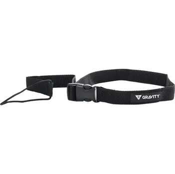 Příslušenství na snowboard GRAVITY jistící pásek - Strap Leash Black (BLACK)
