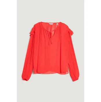 Dámská košile HALENKA GANT REL VISCOSE FRILL BLOUSE BOLD RED