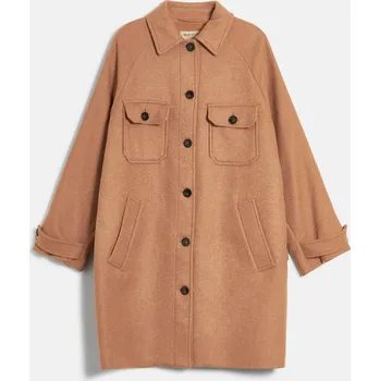 Dámská košile BUNDA WOOLRICH COMPACT WOOL OVERSHIRT CAMEL