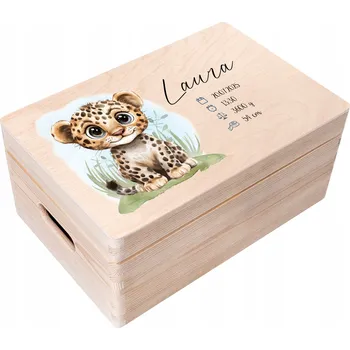 Obraz Krabička suvenýr narození dárek křtiny, 1 rok, narozeniny 30x20