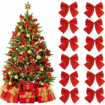 Vánoční dekorace SAMETOVÉ MASTLE NA VÁNOČNÍ DEKORACE ZÁVĚSKY, SADA 12 KS DRÁTEK