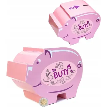 Pokladnička Velké prasátko pokladnička s nápisem "NA BOTY"