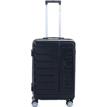 Střední cestovní kufr na kolečkách Lee Cooper LC33303, TSA zámek, ABS, 60 l černá