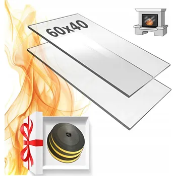 Vrták SKLO DO KRBOVÝCH KAMEN NA MÍRU 60x40 ŽÁRUVZDORNÉ SKLO 800 STUPŇŮ + DÁREK