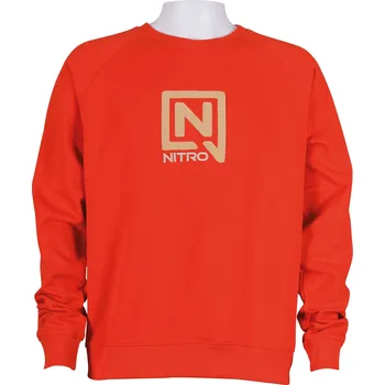 Pánská mikina mikina NITRO SWEATER BASIC warm red Velikost: XL