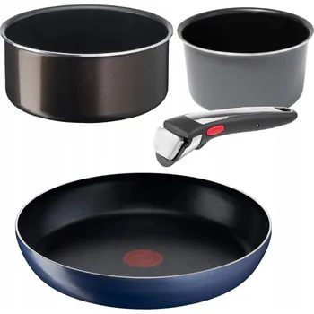 SADA TEFAL INGENIO: PÁNEV + 2 HRNCE 28/24/16 CM + RUKOJEŤ, NA PLYN, 4 DÍLY