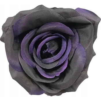 umělá květina UMĚLÉ RŮŽE ČERNO-FIALOVÉ KVĚTY DEKORAČNÍ BALENÍ 12 KS KVALITNÍ