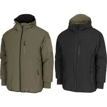 Pánská móda MFH Bunda oboustranná THERMAL ZELENO/ČERNÁ 3XL