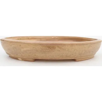 Květináč Keramická bonsai miska 24 x 20 x 4 cm béžová