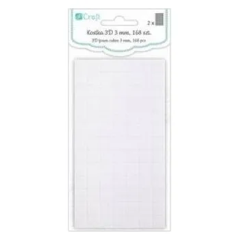 Lepicí páska 3D Montážní kostky DpCraft 10x10x3 mm, 168 kusů