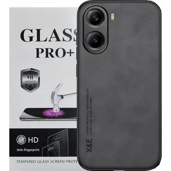 Pouzdro na mobilní telefon Kryt Pouzdro pro Xiaomi Poco X7 Pro 5G + 9H Sklo černé