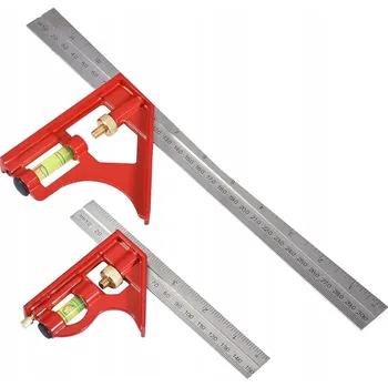 Úhloměr SADA 2 x NASTAVITELNÝ ÚHELNÍK S VODVÁHOU 300 a 150 mm, 2 KUSY