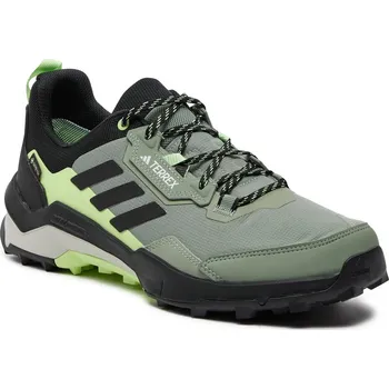 Dětská fitness obuv Pánská nízká turistická obuv ADIDAS-Terrex AX4 GTX silver green/core black/crystal jade Šedá 44
