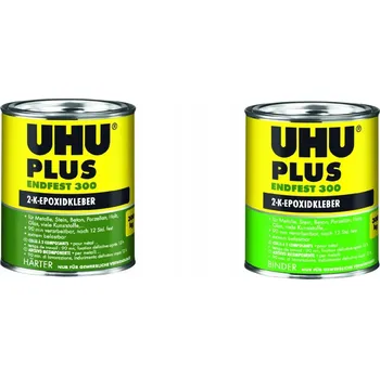 Průmyslové lepidlo UHU PLUS ENDFEST 300 - tužidlo 740g plechovka + pryskyřice 915g plechovka