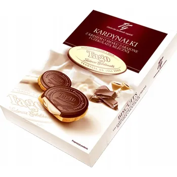 Tago Kardynałki Sušenky s krémem s příchutí Zabajone a mléčnou polevou 180g