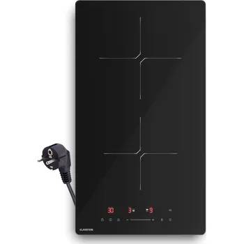 Varná deska Klarstein PowerGlide 30cm Indukční Varná Deska 2 Varné Zóny Černá (10047879)