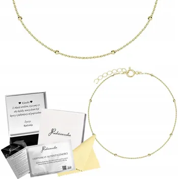 Náramek Pozlacený Náramek Řetízek s Věnováním