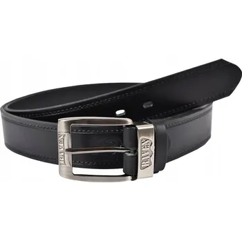 Opasek 100% KOŽENÝ OPASEK RAVEN PÁNSKÝ ČERNÝ