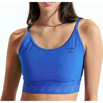 Podprsenka SUPERDRY Dámská sportovní podprsenka Superdry Essential Strappy S MODRÁ