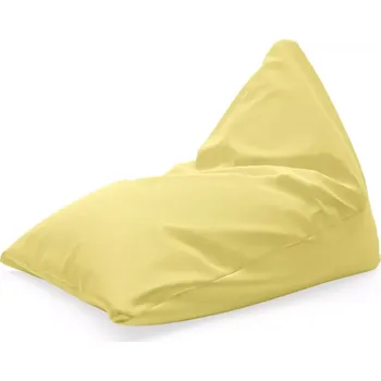 Sedací pytel Sablio Sedací vak Triangl Světle žlutá: 120 x 100 x 100 cm