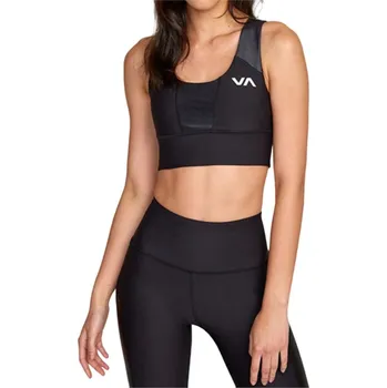 Podprsenka RVCA Dámská sportovní podprsenka RVCA Matte Shine S ČERNÁ