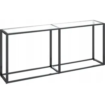 Konferenční stolek Konzolový Stolek průhledný VidaXL průhledný matný, 180 x 75,5 x 35 cm