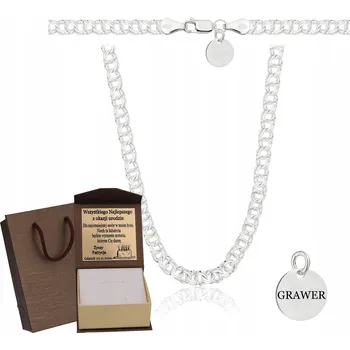 Řetízek ŘETÍZEK Z MASIVNÍHO STŘÍBRA RYZOST 925 GALIBARDI + GRAVÍROVÁNÍ DÁREK