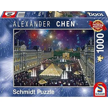 Puzzle Schmidt Spiele Puzzle 1000 dílků PQ Puzzle 1000 Ohňostroj nad Louvrem G3