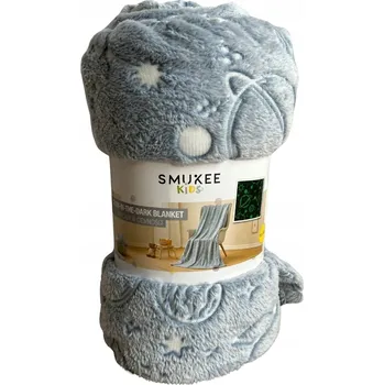 deka Svítící deka ve tmě Smukee 130x170 cm, motiv hvězdy a vesmír